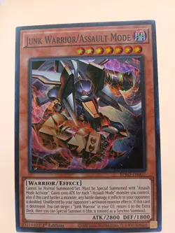 Yugioh! Junk Warrior/Assault Mode - BPRO-EN007 - Super Rare - 1st Edition Near M - Image 1
