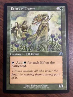 MTG - Priest of Titania 428 - Retro Frame Non-Foil - Modern Horizons 3 MH3 - NM - Image 1