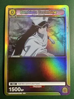 Union Arena English Bleach Bambietta Basterbine BLC-1-012 Box Topper Foil - Image 1