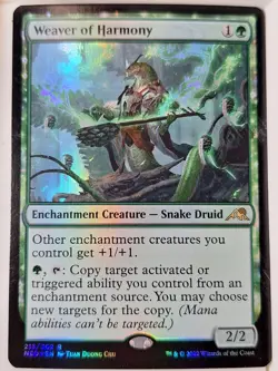 Weaver of Harmony - FOIL - Kamigawa Neon Dynasty - Magic the Gathering MTG Nice! - Image 1