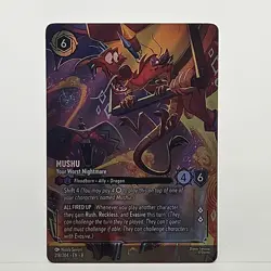 Disney Lorcana Enchanted Mushu Your Worst Nightmare 218/204 - Image 1