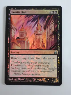 MtG - FOIL - Caustic Rain - Guildpact - (GPT) - NM - Image 1