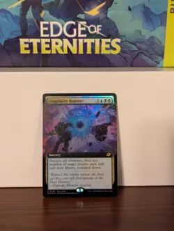 2x Singularity Rupture Extended Art Foil 0398 Buy-a-Box Promo Edge of Eternities - Image 1