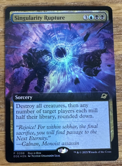 MTG Edge of Eternities, Singularity Rupture Buy a Box Promo - Borderless Foil - Image 1