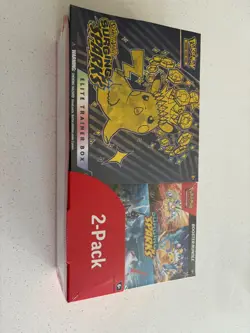 Pokemon TCG Surging Sparks ETB & Booster Bundle Costco 2-pack | Factory Sealed - Image 1