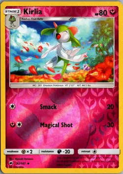2017 Sun & Moon - Burning Shadows Reverse Kirlia Stage 1/Uncommon #92 - Image 1