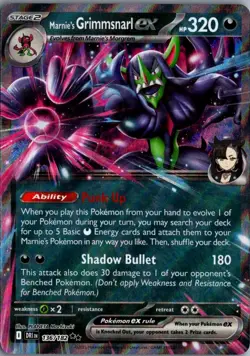 2025 Scarlet & Violet Series - Destined Rivals Marnie's Grimmsnarl ex Double - Image 1