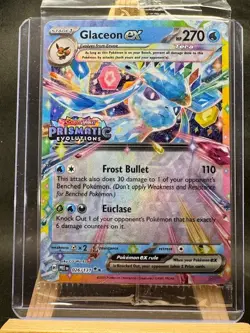 Glaceon ex Prismatic Evolutions Stamp Promo Pokemon TCG 026/131 NM Sealed! - Image 1
