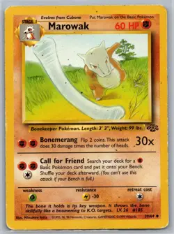 Marowak 39/64 UC Jungle Unlimited MP / HP Pokemon - Image 1