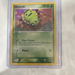 Nintendo Pokemon TCG Spinarak 75/115 EX Unseen Forces Reverse Rare 2005 stamped - Image 1