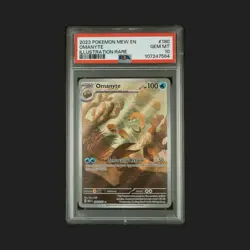 2023 Pokemon Mew En-151 Illustration Rare #180 Omanyte PSA 10 - Image 1