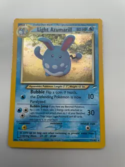 Pokemon TCG - Light Azumarill 13/105 Holo Rare - Neo Destiny Unlimited - NM - Image 1