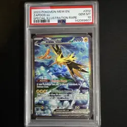Zapdos Ex Pokemon Mew En-151 202 NM PSA 10 - Image 1