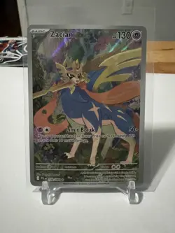 Pokemon TCG Zacian 100/094 Full Art Holo Rare Phantasmal Flames NM - Image 1