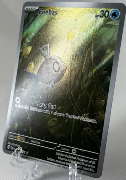 Feebas 198/191 Surging Sparks Illustration Rare Full Art Pokemon NM - Image 1