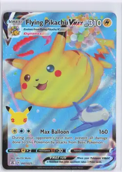 Flying Pikachu VMAX 007/025 Holo VMAX Rare Celebrations Pokemon NM - Image 1