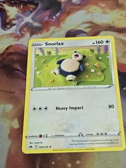 TCG Pokemon Snorlax 109/159 Crown Zenith. Asako Ito Crochet Art - Image 2