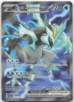 Black Kyurem ex 218/191 Ultra Rare Surging Sparks Pokemon Near Mint - Image 1
