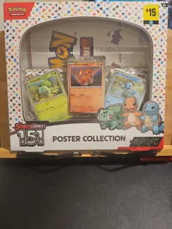 Pokemon Scarlet & Violet 151 Poster Collection Bulbasaur Charmander Squirtle - Image 1