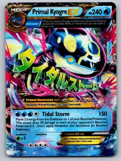 Primal Kyogre EX 55/160 Holo EX Rare Primal Clash Pokemon hp-mp - Image 1