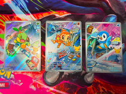 Pokemon TCG First Partner Illustration Collection Gen 4 Starters Pack Fresh New - Image 1