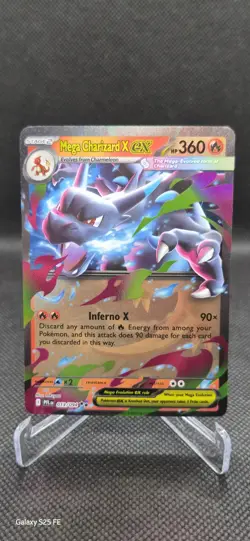 2025 Pokemon Phantasmal Flames Mega Charizard X ex 013/094 Double Rare - Image 1