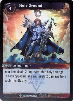 World of Warcraft TCG Holy Ground (Foil) - War of the Ancients 34/240 - Image 1