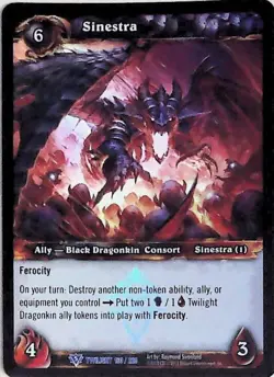 World of Warcraft TCG Sinestra (Foil) - Image 1