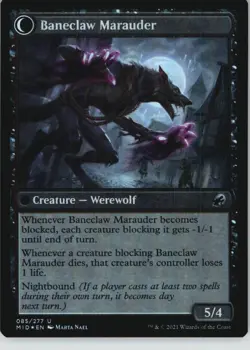 Baneblade Scoundrel 85 Innistrad: Midnight Hunt Magic: The Gathering Foil NM - Image 2
