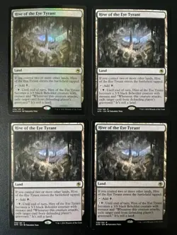 MTG- Hive of the Eye Tyrant x4 - AFR - (One is FOIL) - Image 1