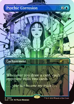 MTG FOIL Psychic Corrosion Borderless - Secret Lair Drop #1669 - Image 1