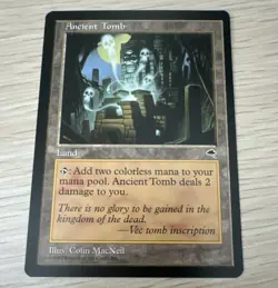 Wizards of the Coast Ancient Tomb Tempest #315 Uncommon Land Regular Eng 1997 - Image 1