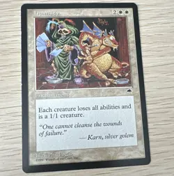 Wizards of the Coast Humility Tempest Enchantment Rare White Regular Eng 1997 - Image 1