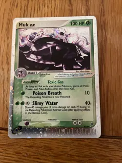 Pokemon TCG Muk EX Dragon Holo 96/97 NM - Image 1