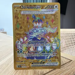 Pokemon Card Terapagos EX 173/142 Hyper Rare Stellar Crown Near Mint - Image 1