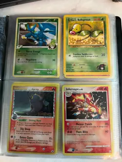 Binder of Pokemon Cards: Rares, Holos, lightly used; Celebi, Jirachi, Charizard - Image 2