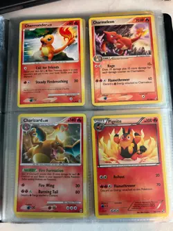 Binder of Pokemon Cards: Rares, Holos, lightly used; Celebi, Jirachi, Charizard - Image 3