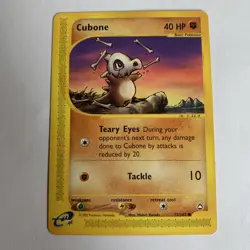 Pokemon Card Cubone LP Aquapolis 72/147 2002 - E-series - Image 1