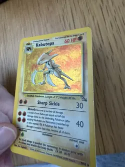 Pokemon TCG Kabutops #9 Fossil Holo Rare Vintage Wizards Of The Coast - Image 3