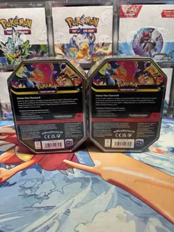 Pokemon Mega Evolutions Mega Charizard (X & Y) Tin 🔥 Lot of 2 - Image 2