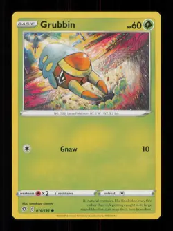 GRUBBIN COMMON 016/192 LP POKEMON - Image 1
