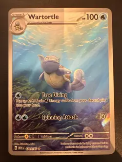 Pokemon TCG Wartortle 171/165 Holo Illustration Ultra Rare English 151 - Image 1