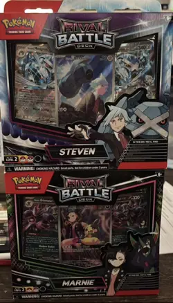 Pokemon TCG: Rival Battle Deck - Marnie & Steven Beldum Promo SET *LOT 2* SEALED - Image 1