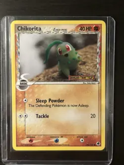 Pokemon TCG Chikorita Ex Dragon Frontiers Reverse Holo 44/101 [NM/LP] - Image 2