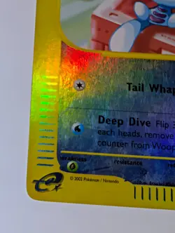 Wooper 66/147 Reverse Holo Aquapolis Pokemon Card E Reader Vintage 2002 - Image 2