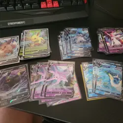 SMALL lot of 54 Eeveelution Pokemon Cards - Image 1
