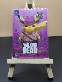 Pokemon Pikachu Cosplay Series 1 Card. #E13 PINK THE WALKING DEAD (pink) - Image 1