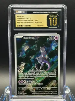 CGC PRISTINE 10 🌟 - Mewtwo 2023 Pokemon SV 151 Ultra Premium Promo 052 - Image 1