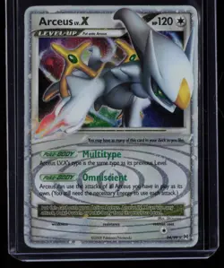 Arceus Lv.X 94/99 Pokemon Arceus Ultra Rare Damaged - Image 1