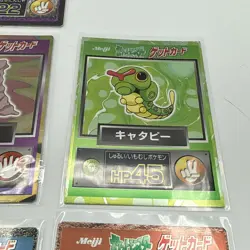 Lot Of 7 Pokemon Meiji Holo Japanese - Gastly, Cubone, Miranda, Geodude, Etc - Image 5